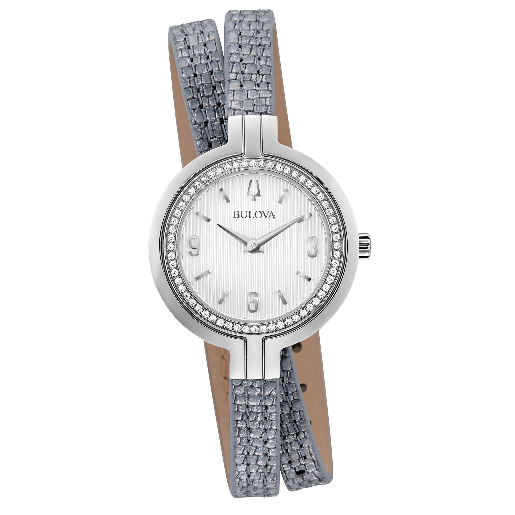 title:Bulova Women's 96R236 Rhapsody 30mm Quartz Watch;color:Silver