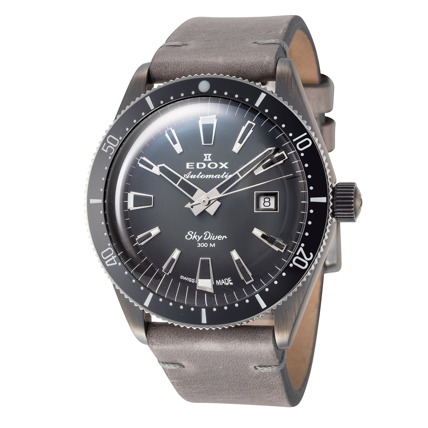 title:Edox Men 80126-3VIN-GDN SkyDiver 42mm Automatic Watch;color:Grey