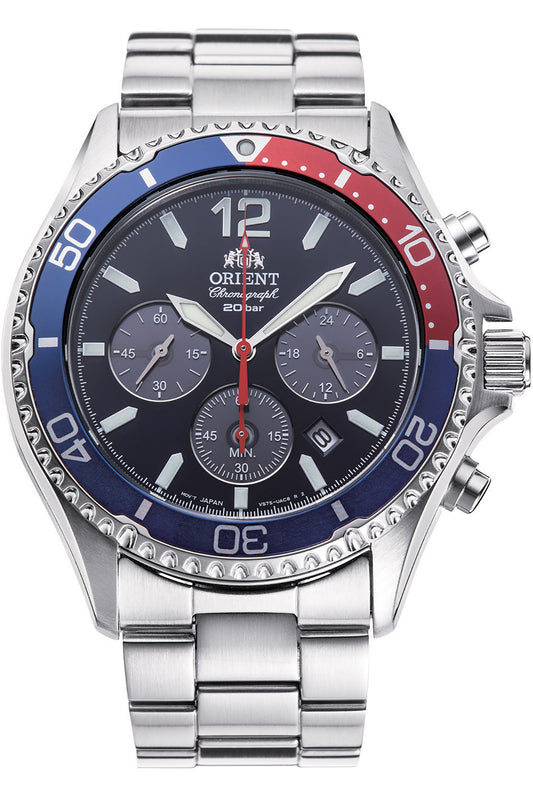 title:Orient Men's RA-TX0201L10B Sport Mako 43mm Solar Watch;color:Dark Blue