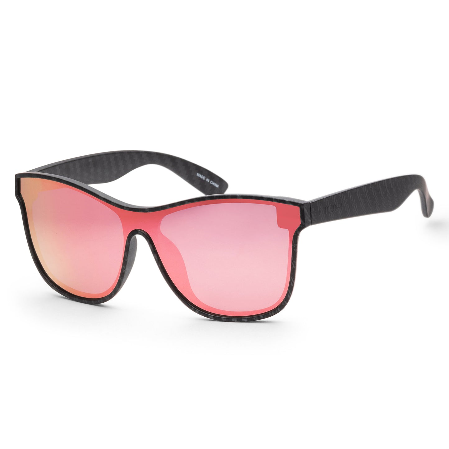 title:N.O.A Men's Pink Mirror Sunglasses NOAEW-001PNMR;color:Black