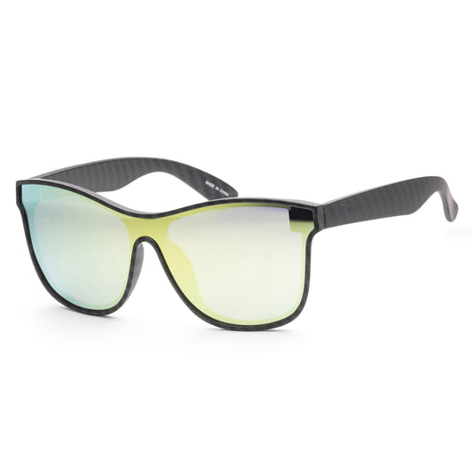 title:N.O.A Men's Yellow Mirror Sunglasses NOAEW-001YLMR;color:Black