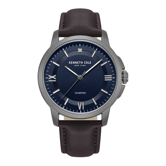 title:Kenneth Cole New York Men's 44mm Quartz Watch KCWGA7001303;color:Blue