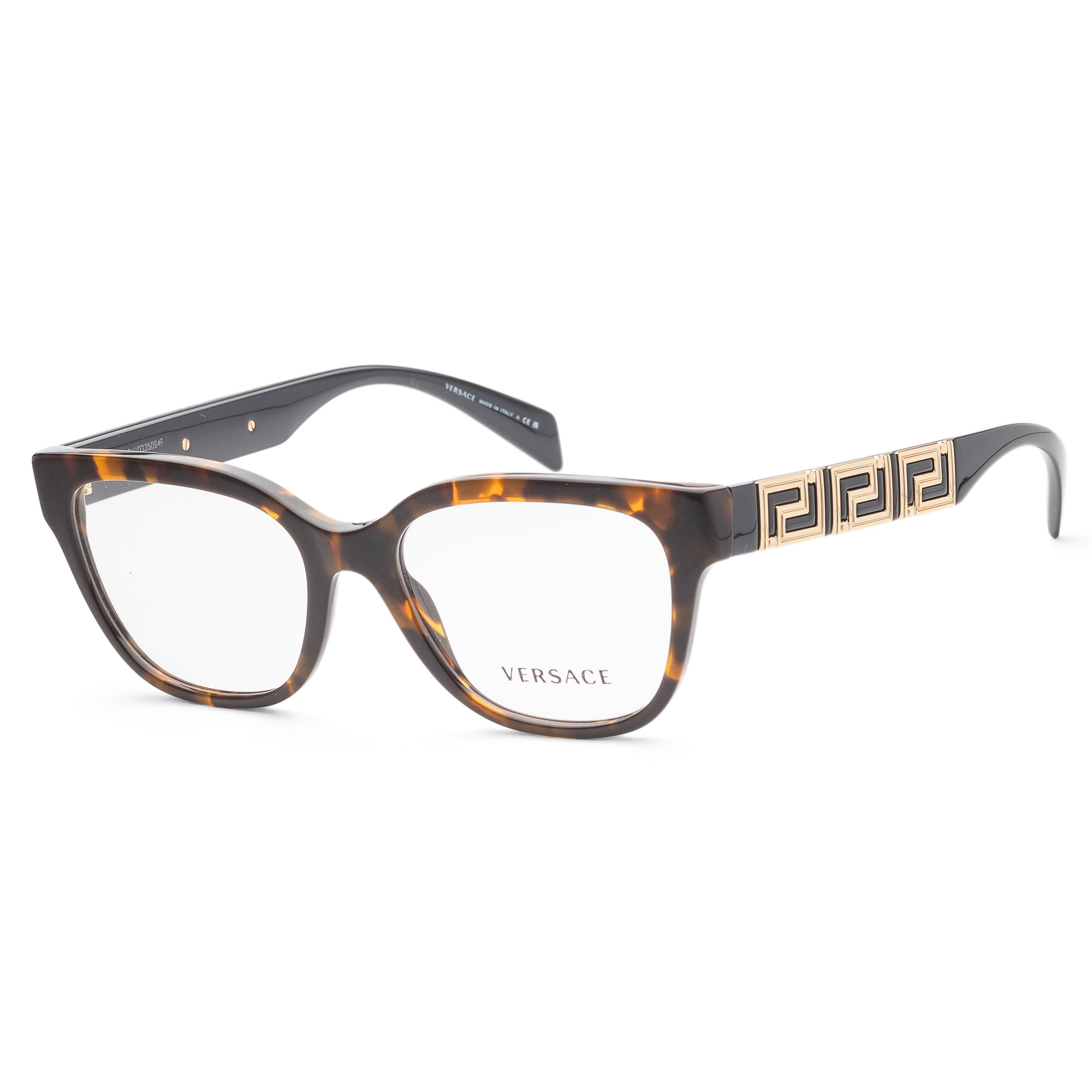 title:Versace Women's VE3338-5404-54 Fashion 54mm Havana Opticals;color:Havana frame, Demo lens