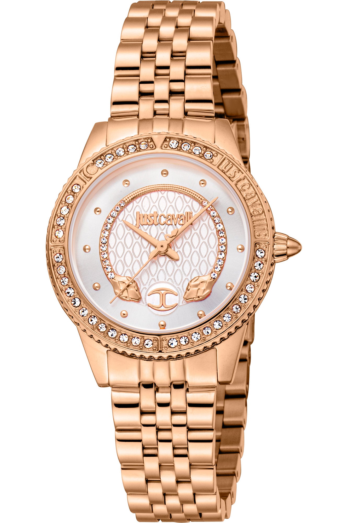 title:Just Cavalli Women's JC1L275M0065 Animalier 30mm Quartz Watch;color:Rose Gold