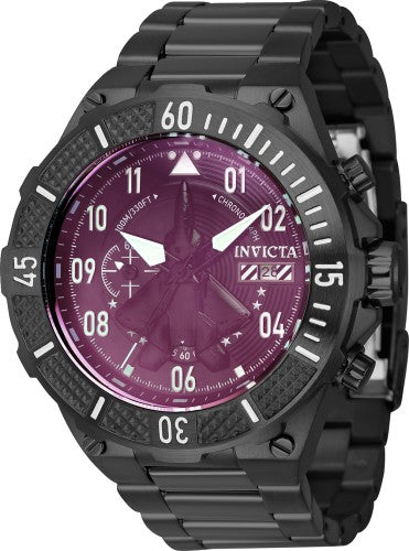 title:Invicta Men's Aviator 50mm Quartz Watch IN-39910;color:Black