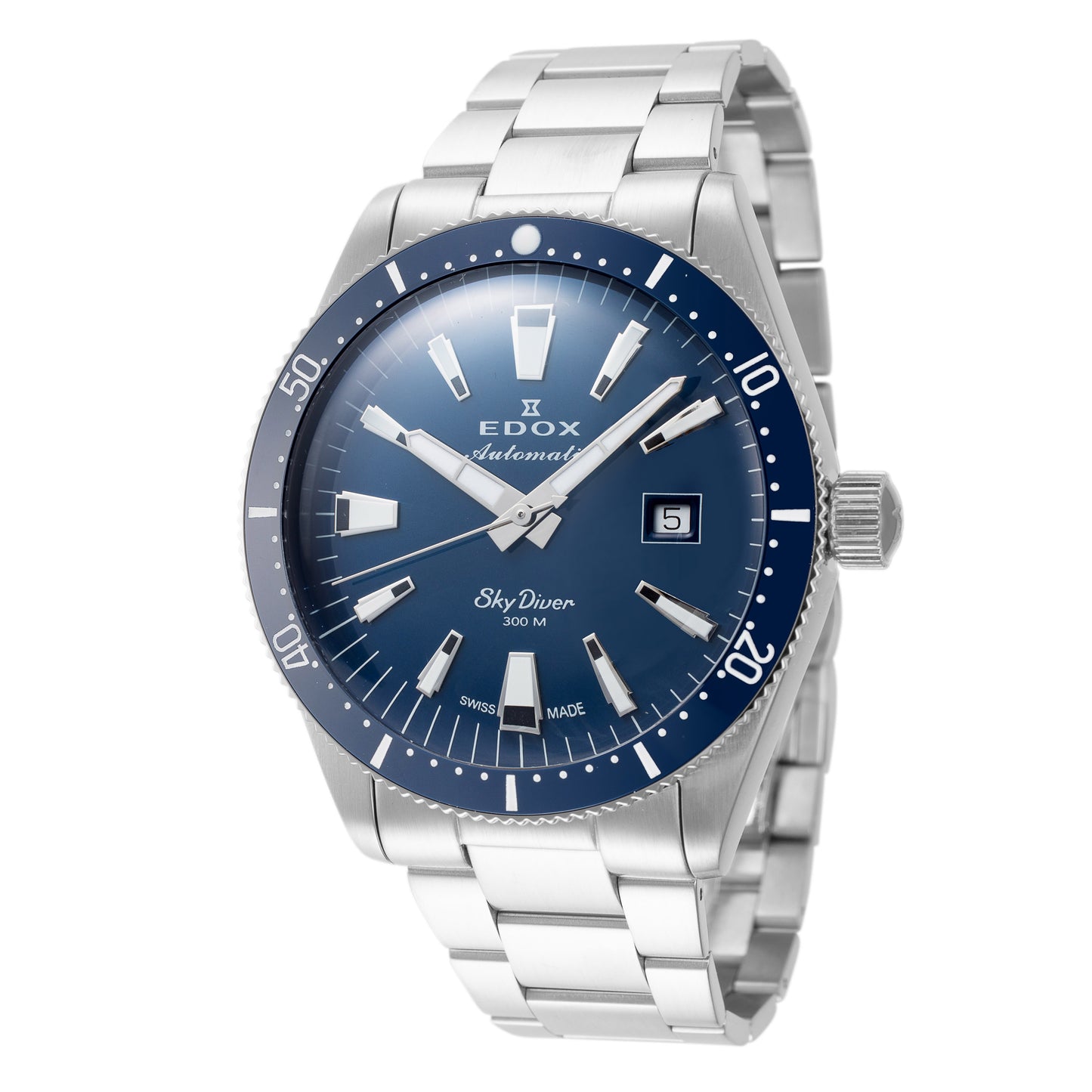 title:Edox Men 80126-3BUM-BUIN SkyDiver 42mm Automatic Watch;color:Blue