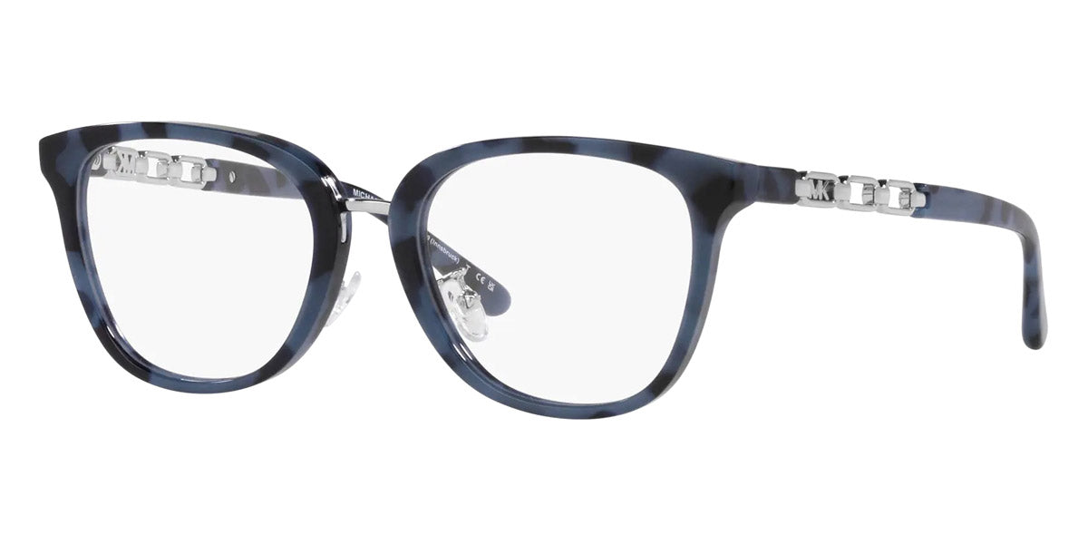 title:Michael Kors Women's 52mm Blue Tortoise Opticals MK4099-3333-52;color:Blue Tortoise frame, Demo Lens