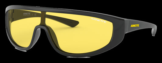 title:Arnette Men's 30mm Black Sunglasses AN4264-41-85-30;color:Black Frame, Yellow Lens