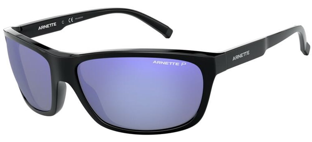 title:Arnette Men's 63mm Black Sunglasses AN4263-41-22-63;color:Black Frame, Polar Dark Grey Mirror Water Lens