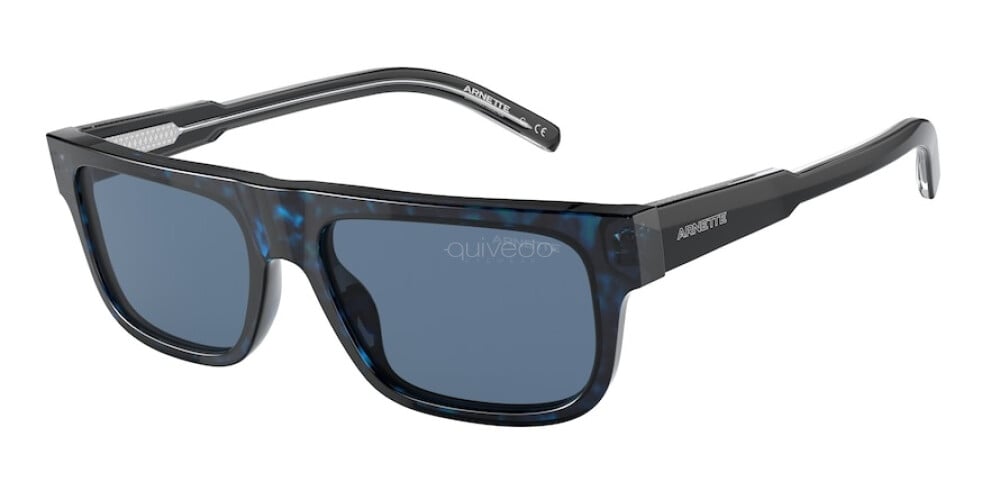 title:Arnette Men's 55mm Havana Sunglasses AN4278-120280-55;color:Havana Frame, Dark Blue Lens