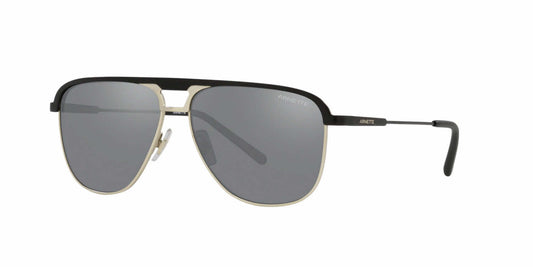 title:Arnette Men's 57mm Matte Black Sunglasses AN3082-732-6G-57;color:Matte Black Frame, Grey Mirror Black Lens