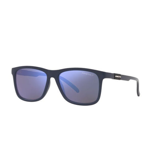 title:Arnette Men's 56mm Matte Blue Sunglasses AN4276-258722-56;color:Matte Blue Frame, Polar Dark Grey Mirror Water Lens