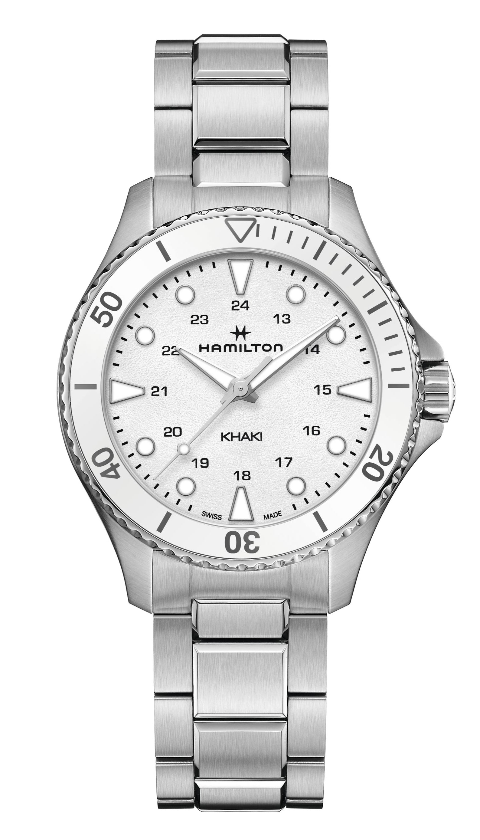 title:Hamilton Men's Khaki Navy Scuba 37mm Quartz Watch;color:Silver