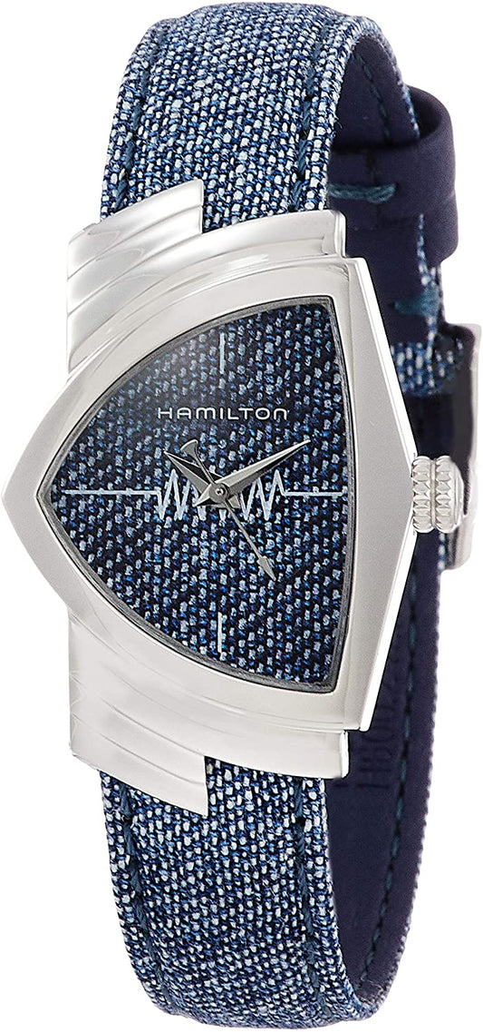 title:Hamilton Women's Ventura 24mm Quartz Watch H24211941;color:Blue