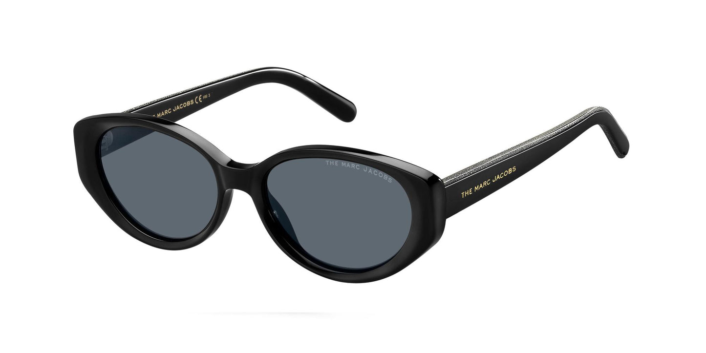 title:Marc Jacobs Women's Fashion 55mm Black Sunglasses MARC460S-0807-55;color:Black frame, Grey lens