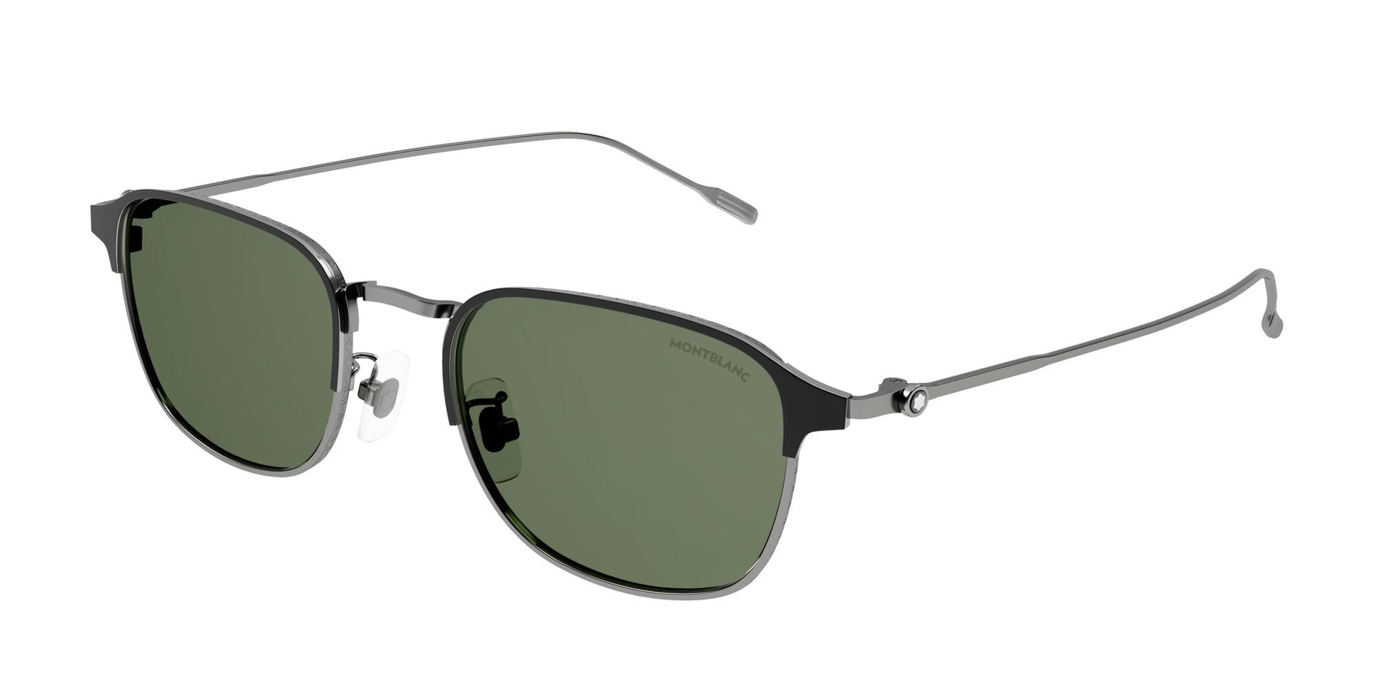 title:Montblanc Men's 50mm Ruthenium Sunglasses MB0189S-002-50;color:Ruthenium