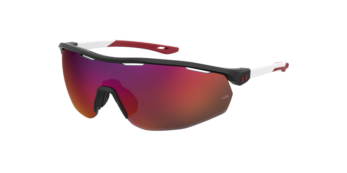 title:Under Armour Men's 99mm Black White Sunglasses UA0003GS-04NL-99;color:Black White frame, Infrared Oleophobic lens