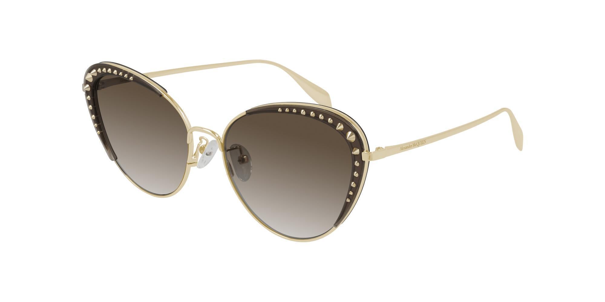 Alexander McQueen Women's 59mm Gold Sunglasses AM0310S-002-59– Ruumur