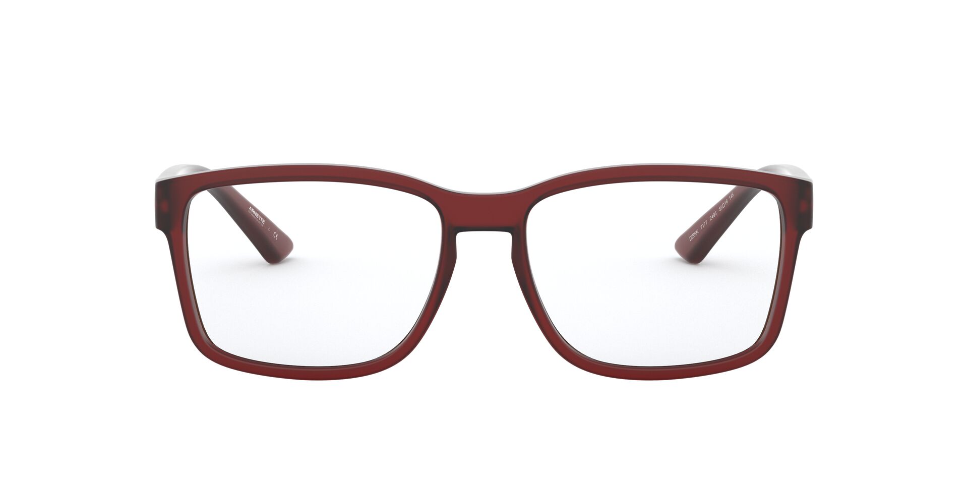 title:Arnette Men's 55mm Matte Red Opticals AN7177-2495-55;color:Matte Red