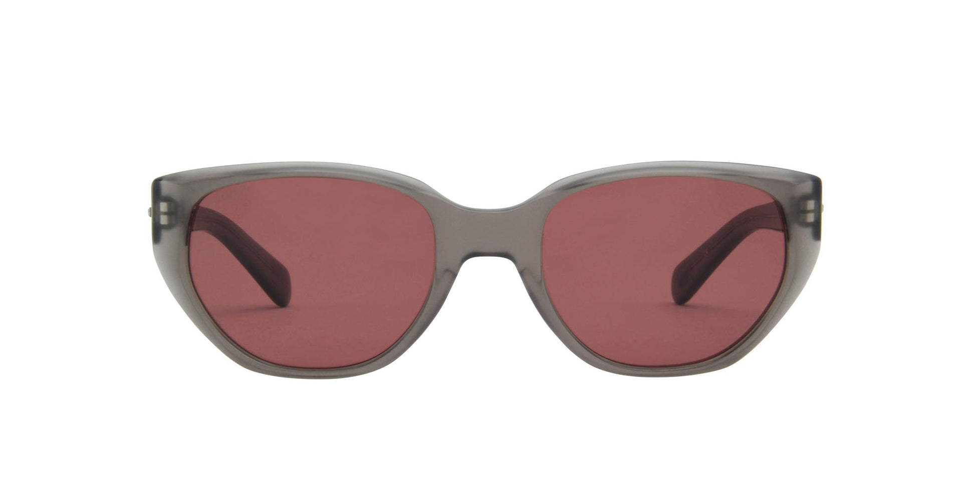 title:Eyevan Unisex 52mm Smoke Matte Sunglasses CORSO-E-SMKM-52;color:Smoke Matte frame, Rose lens