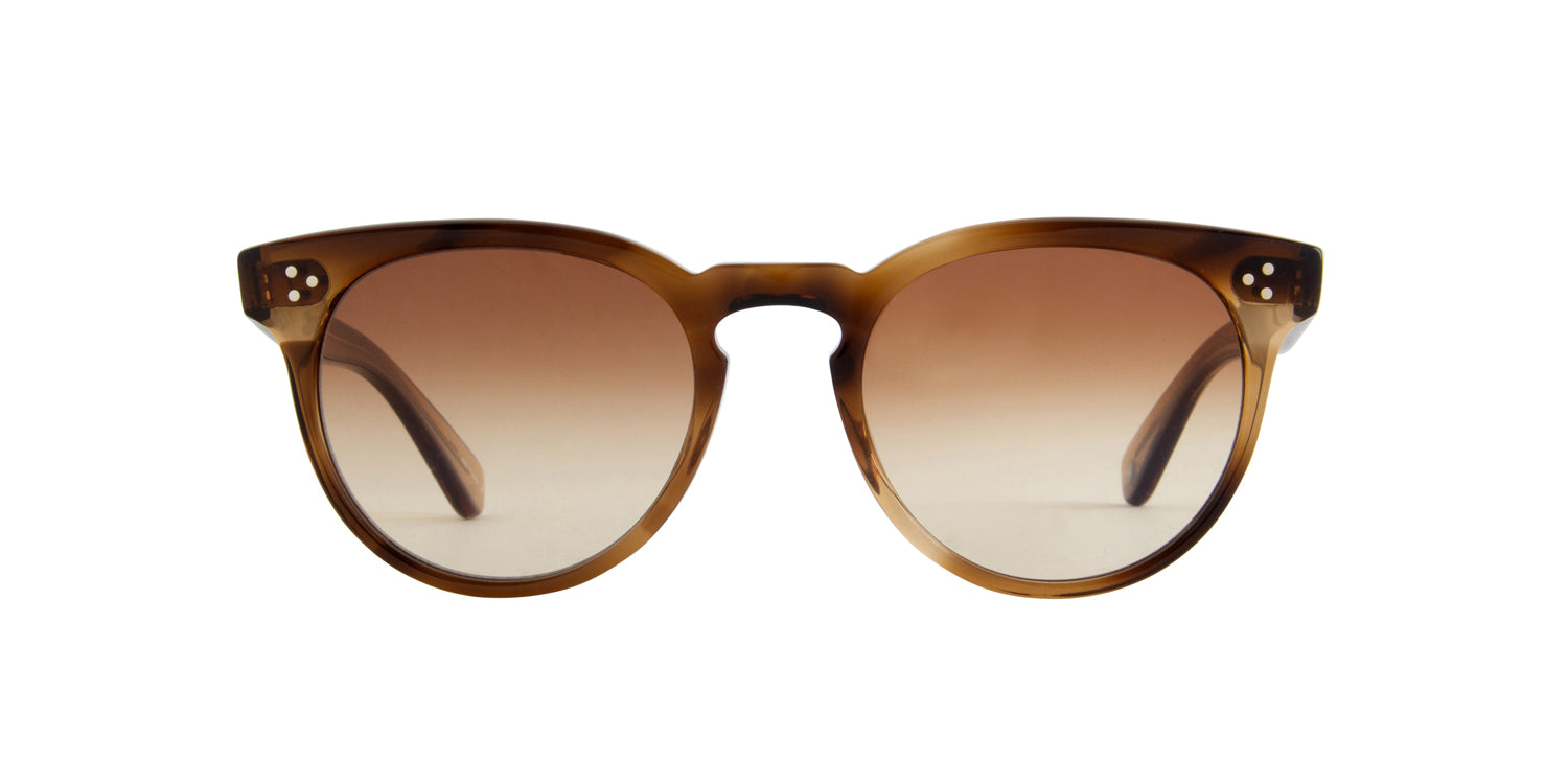 title:Garrett Leight Unisex 40mm Brown Tortoise Sunglasses 2072-50-KHT-YBG-KHT-YBG-40;color:Tan Brown Tortoise frame, Yellow Brown Gradient lens