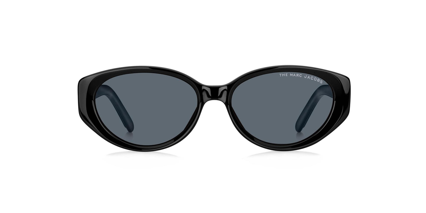 title:Marc Jacobs Women's Fashion 55mm Black Sunglasses MARC460S-0807-55;color:Black frame, Grey lens