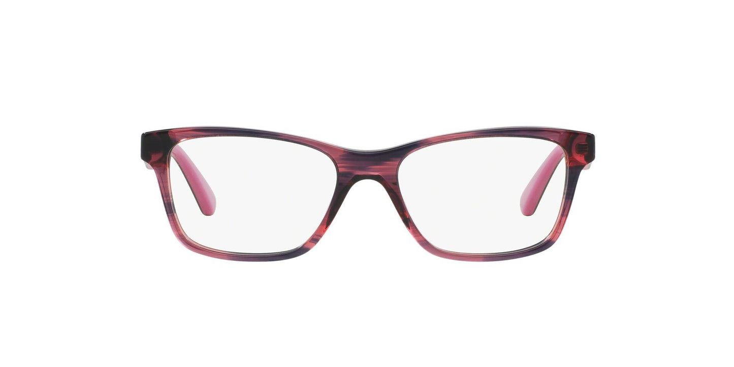 title:Vogue Women's 51mm Striped Black Cherry Opticals VO2787-2061-51;color:Striped Black Cherry frame, Demo lens