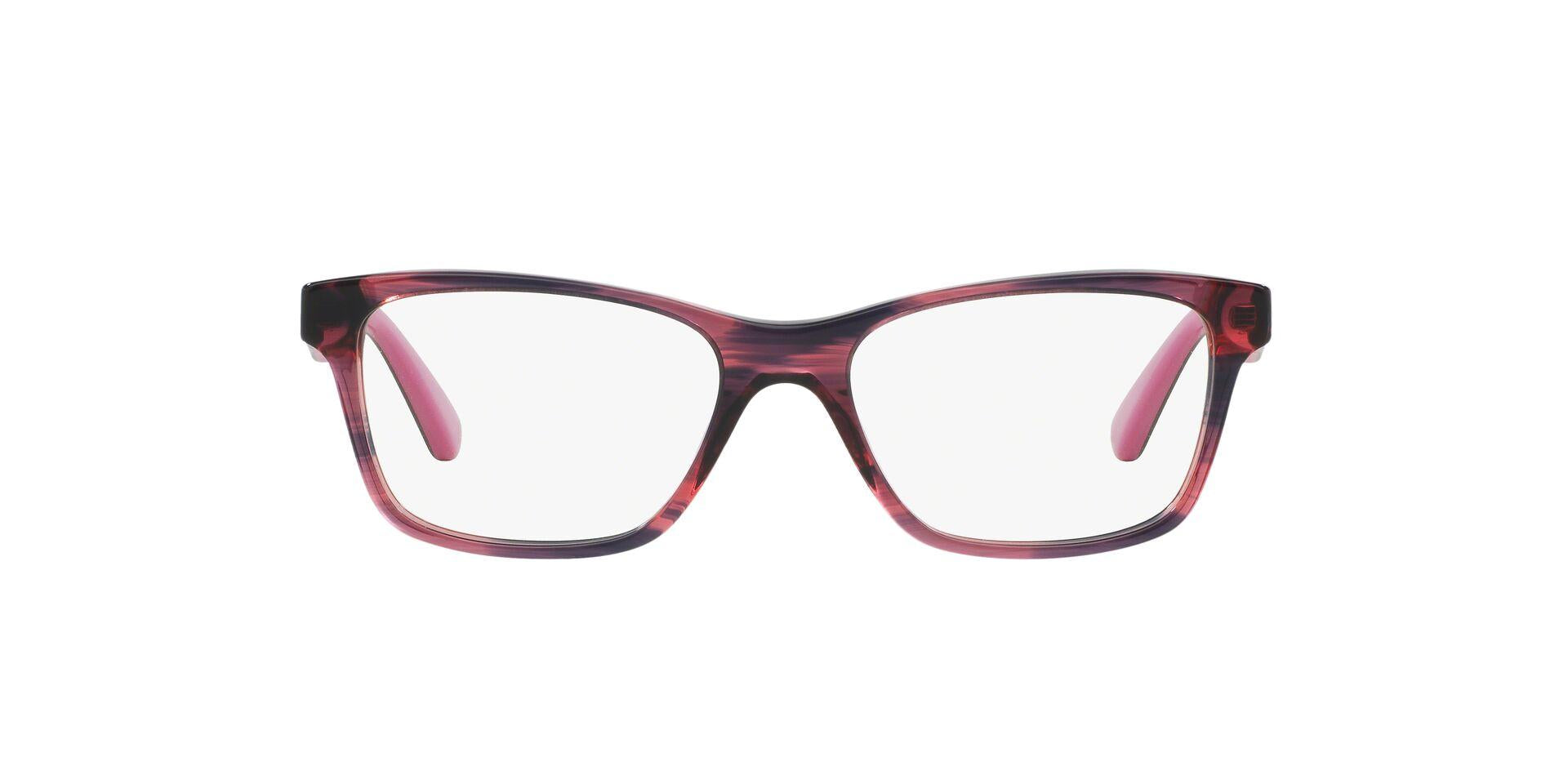 title:Vogue Women's 51mm Striped Black Cherry Opticals VO2787-2061-51;color:Striped Black Cherry frame, Demo lens