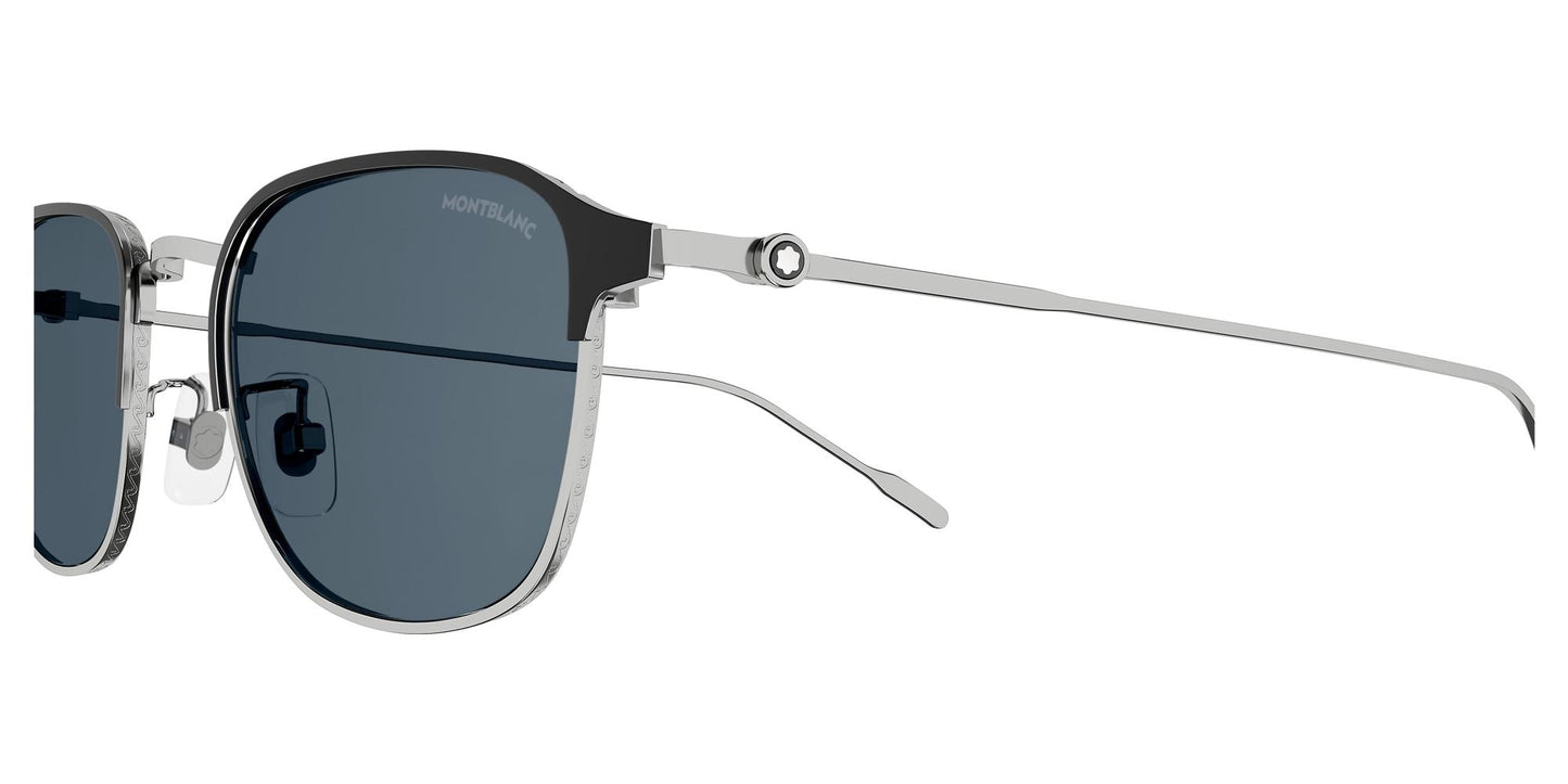 title:Montblanc Men's 54mm Ruthenium Sunglasses MB0189S-005-54;color:Ruthenium