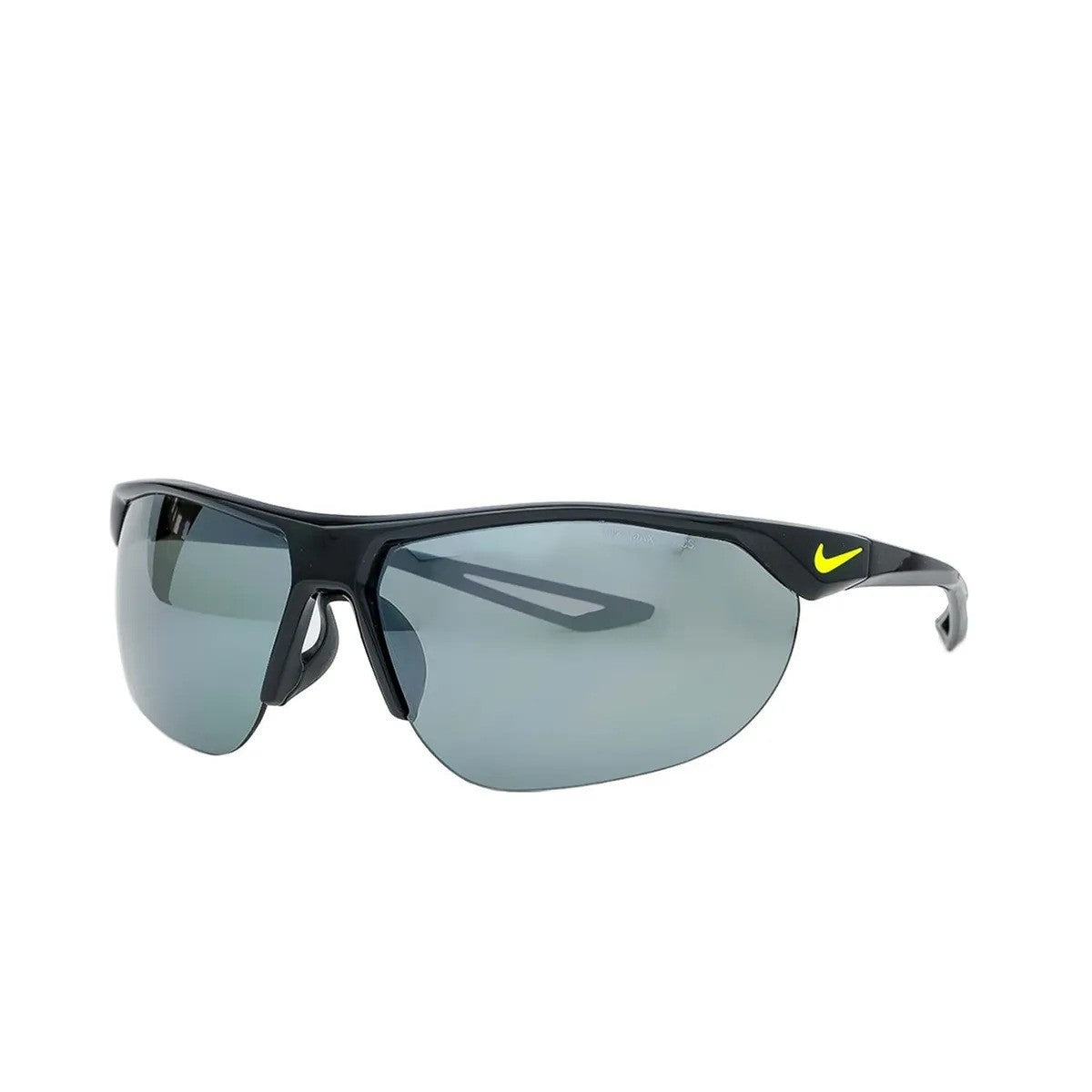 title:Nike Men's Cross Trainer 67 mm Black Sunglasses EV0937-001-67;color:Black Frame, Silver Flash Lens