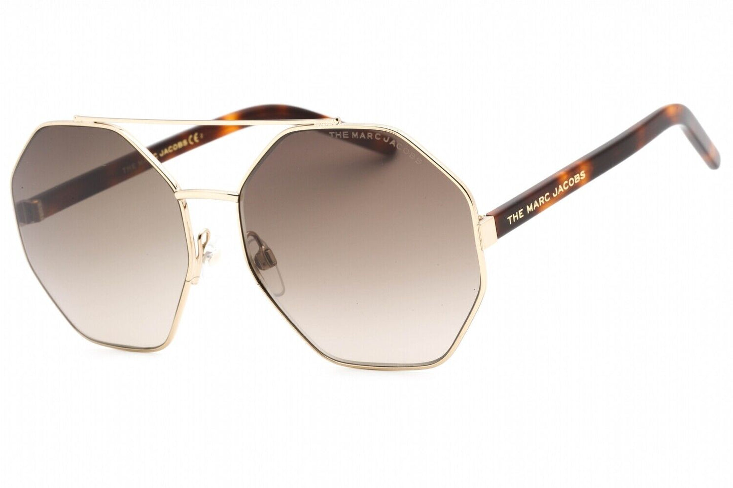 title:Marc Jacobs Women's 61mm Gold Havana Sunglasses MARC524S-006J-HA;color:Gold Havana frame, Brown Gradient lens