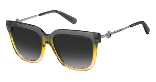 title:Marc Jacobs Women's 55mm Grey Yellow Sunglasses MARC580S-0XYO-9O;color:Grey Yellow frame, Dark Grey Gradient lens