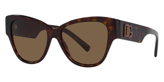 title:Dolce & Gabbana Women's Fashion 54 mm Havana Sunglasses DG4449-502-73-54;color:Havana Frame, Dark Brown Lens