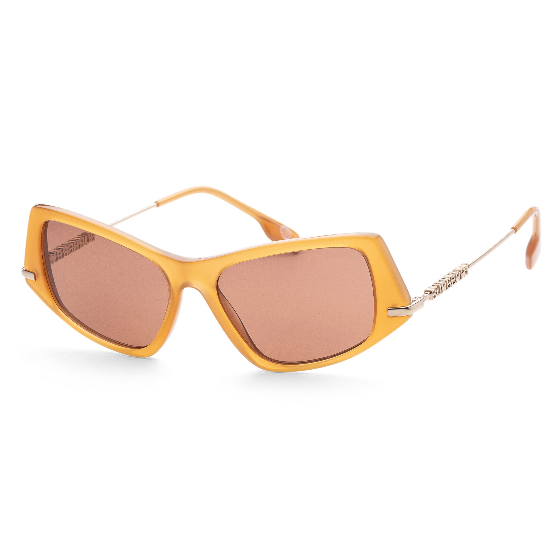 title:Burberry Women's 52mm Yellow Sunglasses BE4408-409473-52;color:Yellow frame, Dark Brown lens