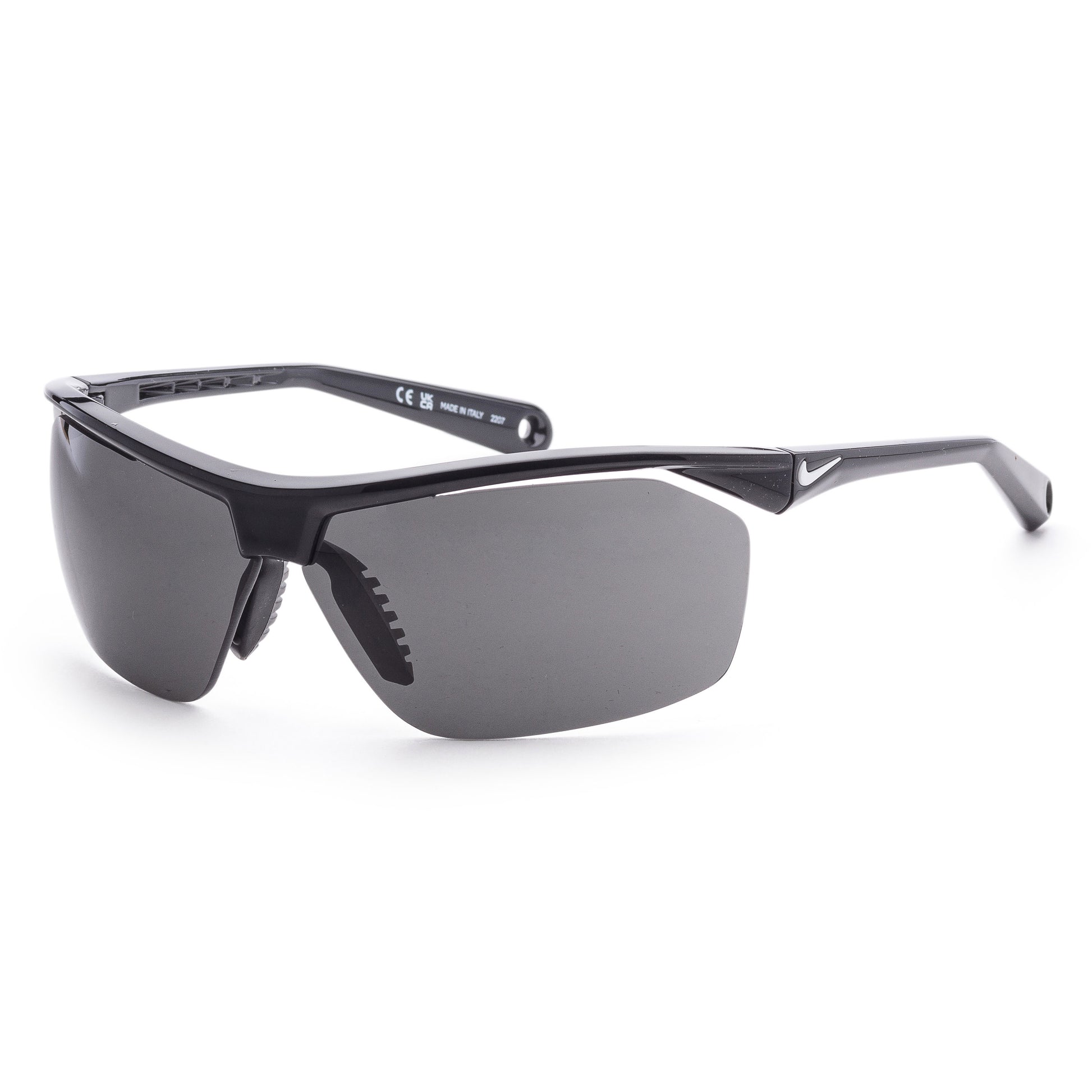 title:Nike Men's Tailwind 70 mm Black Sunglasses EV1128-001-70;color:Black Frame, Grey Lens