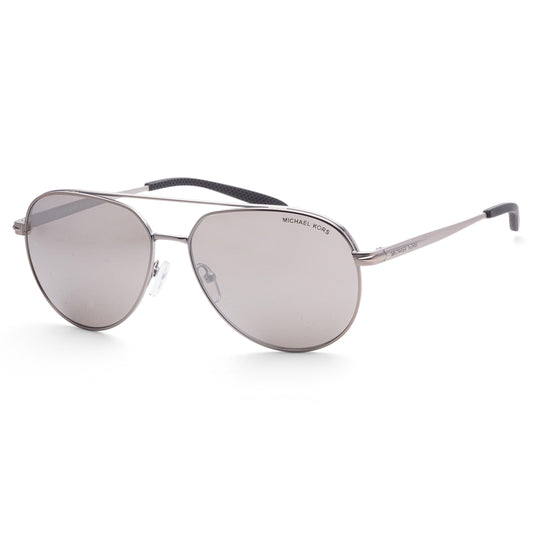 Michael Kors Men's Highlands 60mm Matte Silver Sunglasses MK1142-10036G-60 - Ruumur