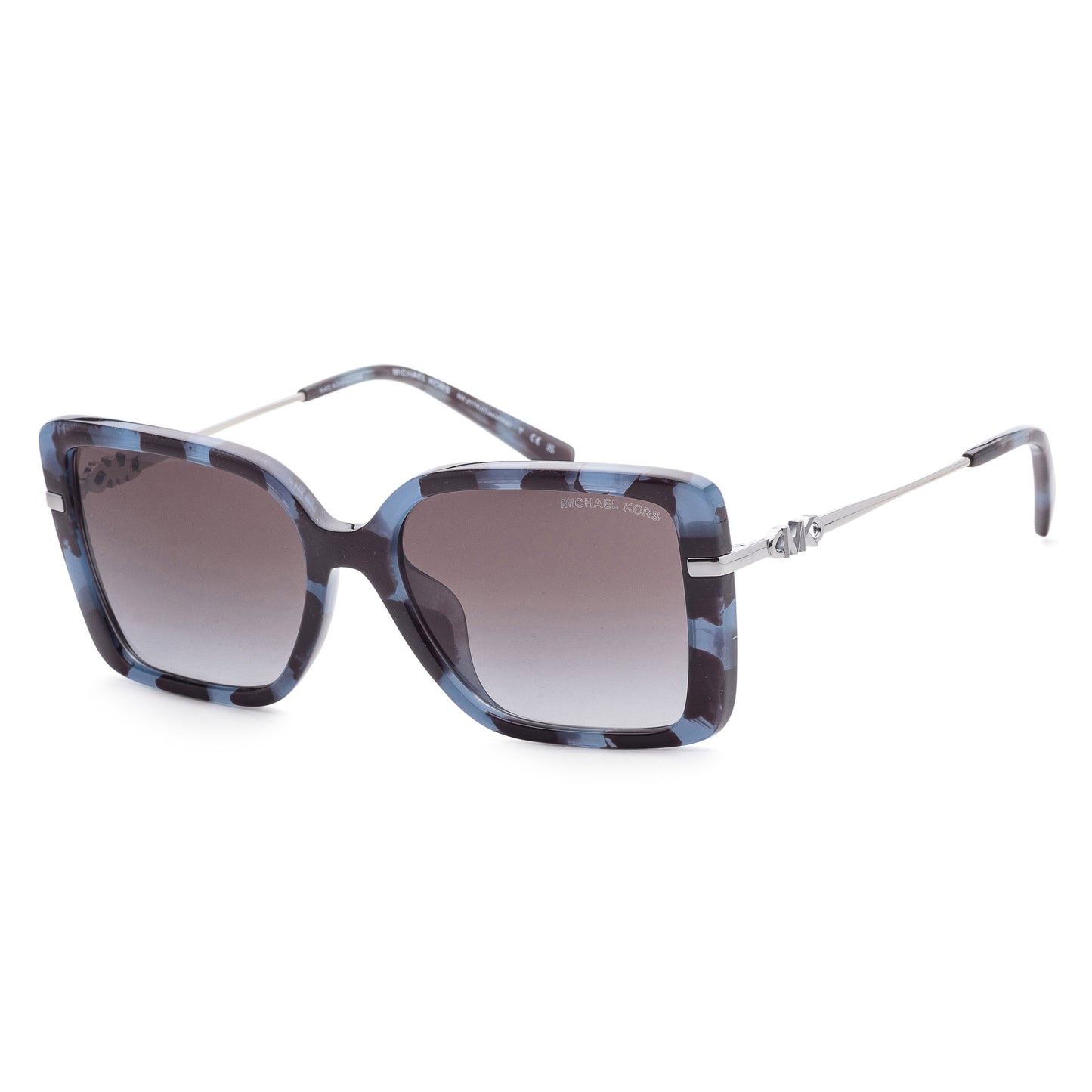 title:Michael Kors Women's 55mm Blue Tortoise Sunglasses MK2174U-33338G-55;color:Blue Tortoise frame, Dark Grey Gradient lens