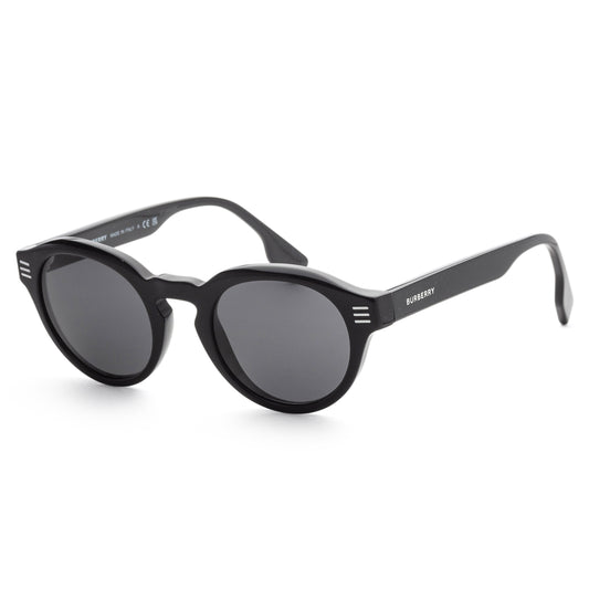 title:Burberry Men's 50mm Black Sunglasses BE4404-300187-50;color:Black Frame, Dark Grey Lens