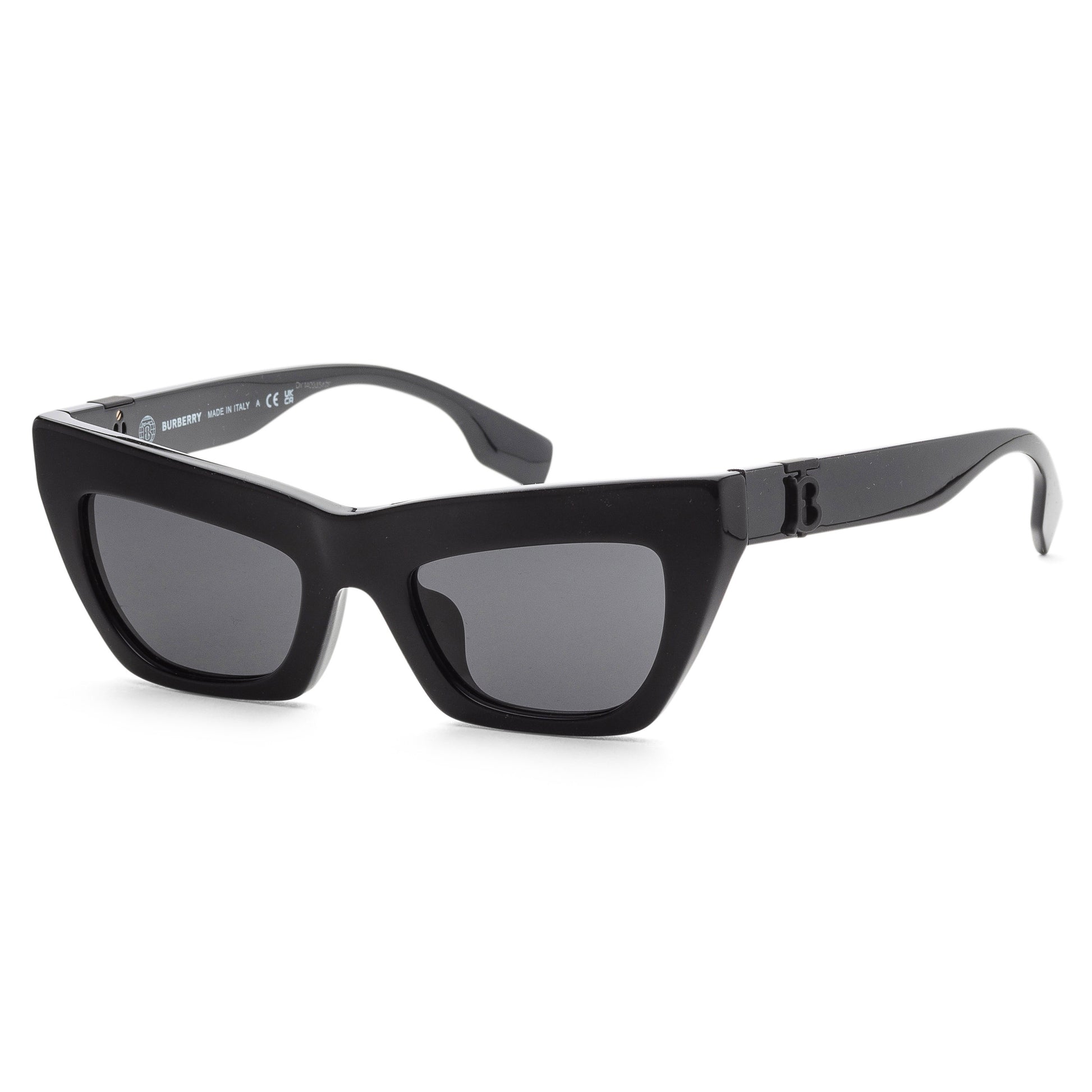 title:Burberry Women's 51mm Black Sunglasses BE4405F-409387-51;color:Black frame, Dark Grey lens