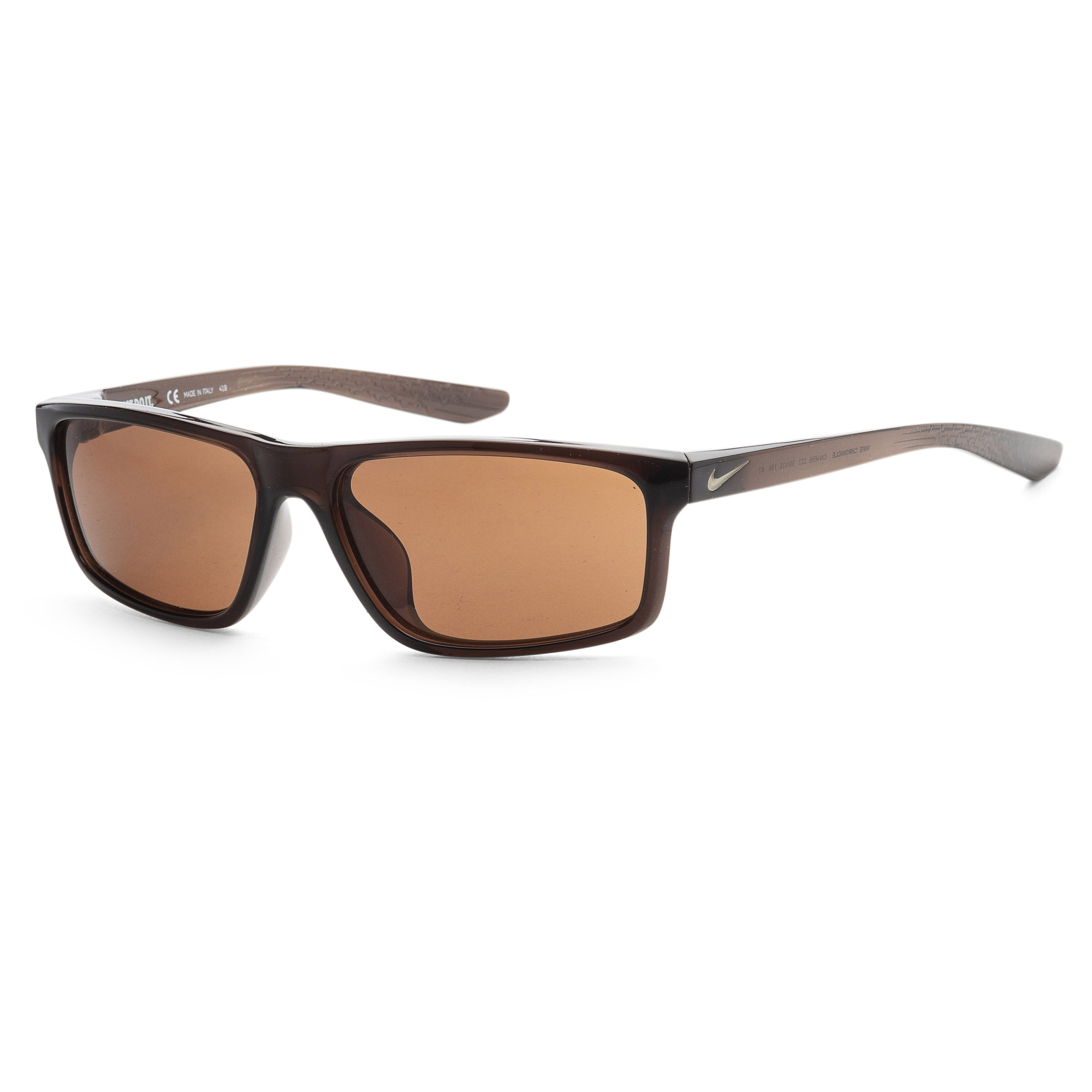 title:Nike Men's Chronicle 59mm Velvete Brown Sunglasses CW4656-220;color:Velvete Brown Frame, Brown Lens