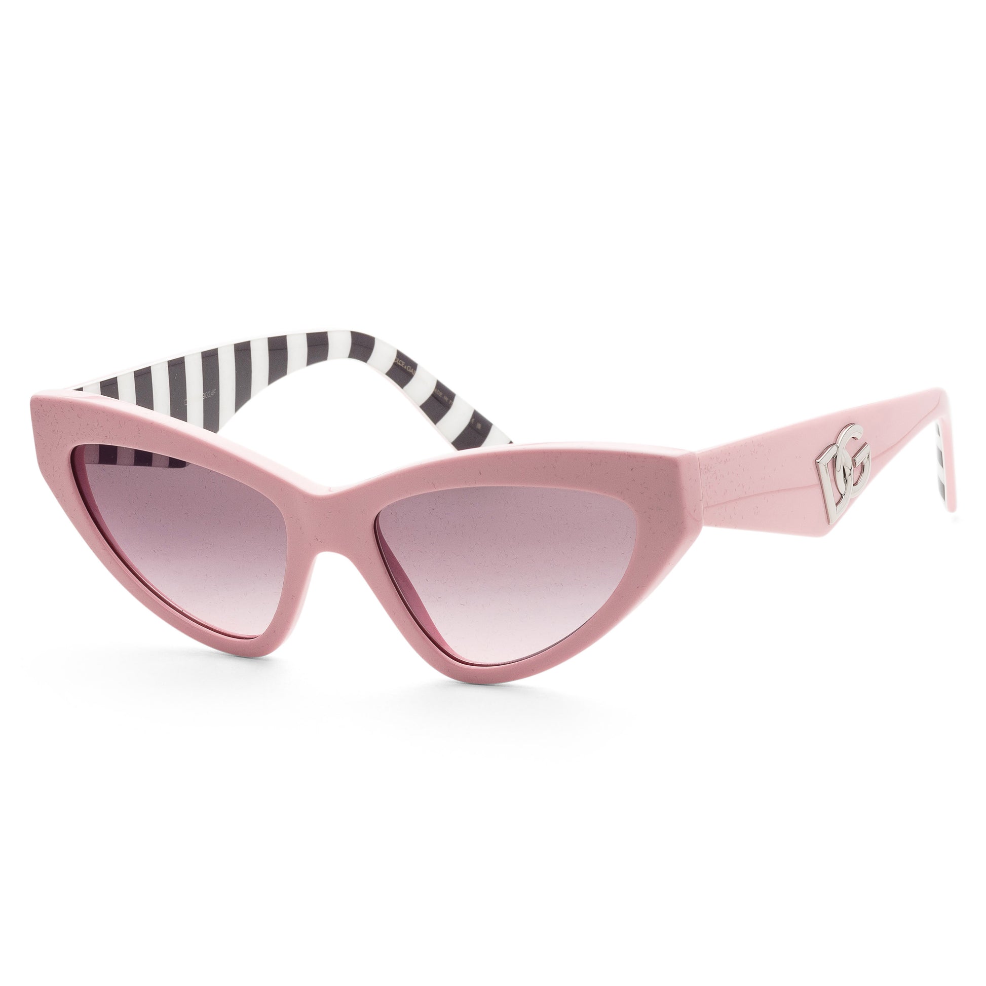 title:Dolce & Gabbana Women's Fashion 55 mm Pink Sunglasses DG4439-3098H9-55;color:Pink Frame, Rose Gradient Grey Mirror Blue Lens