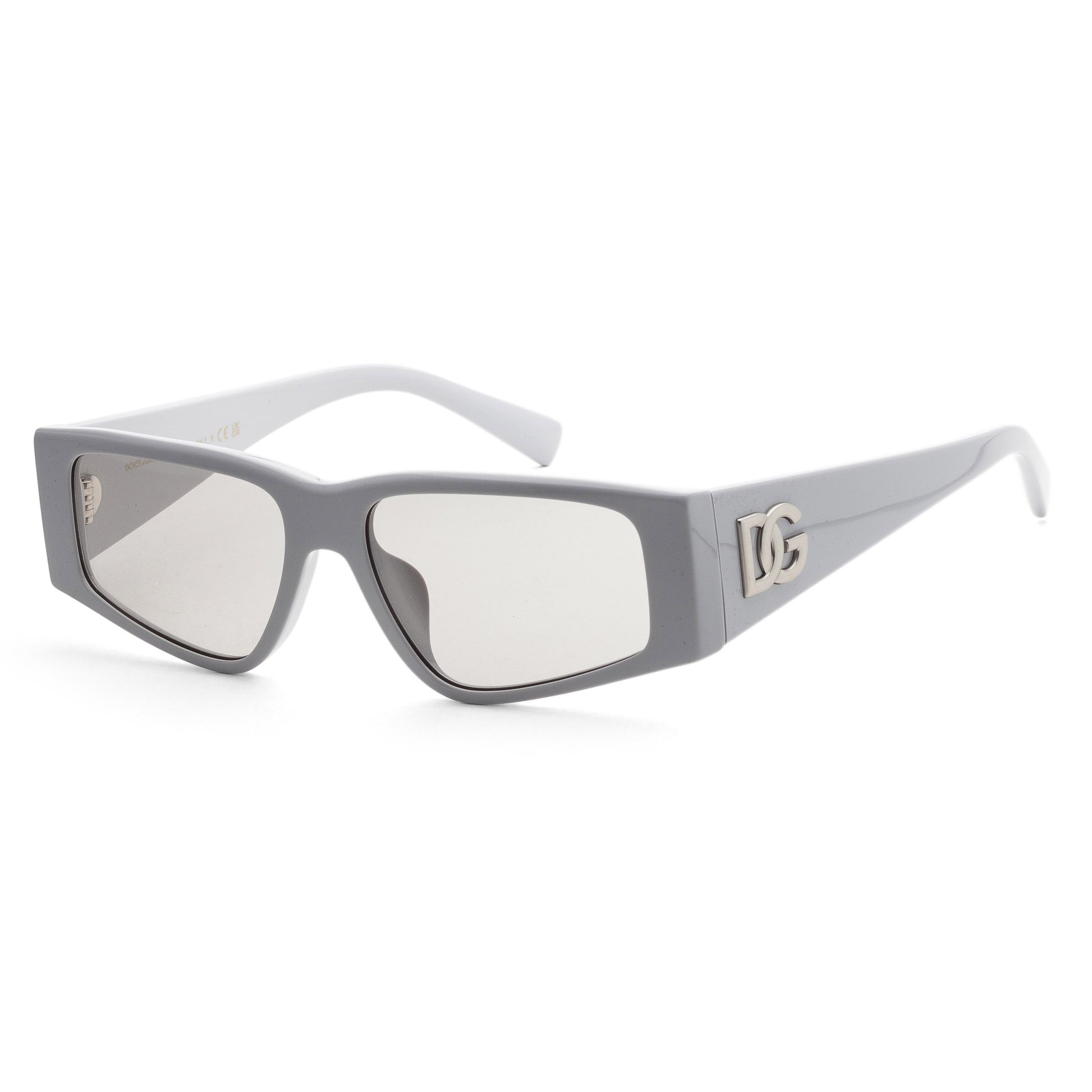 title:Dolce & Gabbana Men's Fashion 55 mm Light Grey Sunglasses DG4453F-341887-55;color:Light Grey Frame, Light Grey Lens