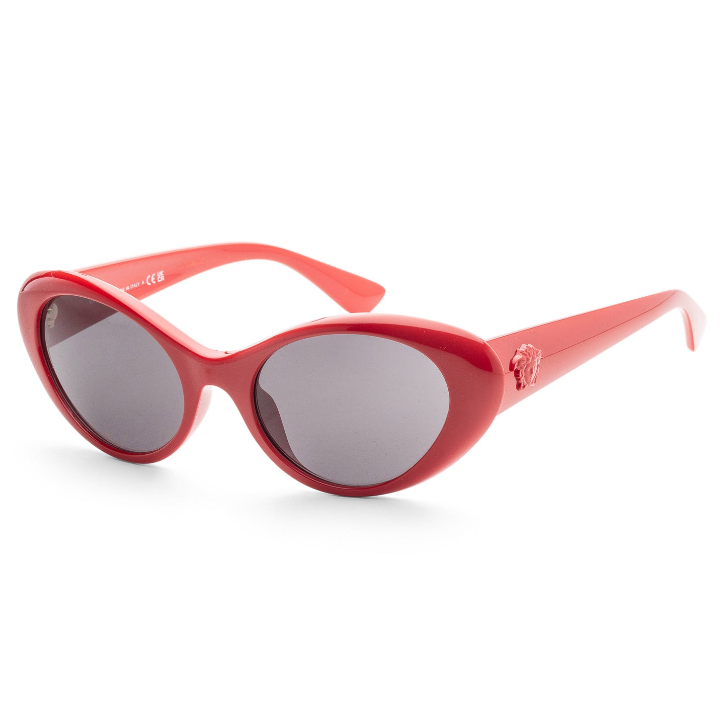 title:Versace Women's 53mm Red Sunglasses VE4455U-534487-53;color:Red frame, Dark Grey lens