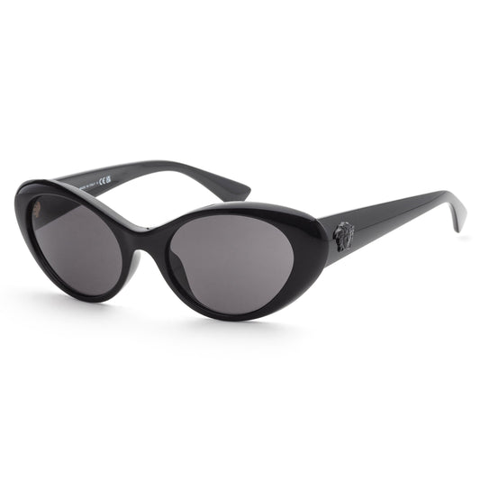 title:Versace Women's 53mm Black Sunglasses VE4455U-GB1-87-53;color:Black frame, Dark Grey lens