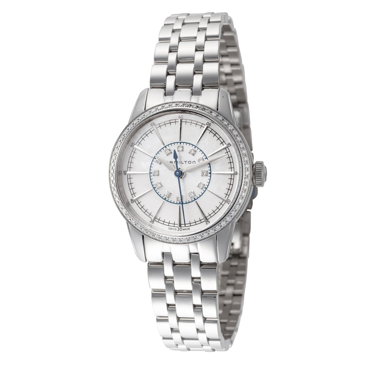 title:Hamilton Women's American Classic Railroad 28mm Quartz Watch H40391191;color:Silver