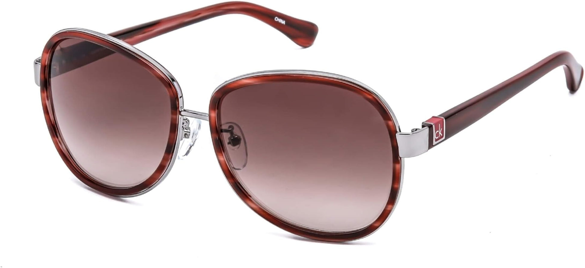 title:Calvin Klein Women's 58mm Havana Sunglasses CK1208SA-004;color:Havana Frame, Brown Gradient Lens