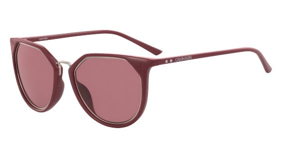 title:Calvin Klein Women's 54mm Burgundy Sunglasses CK18531S-605;color:Burgundy Frame, Red Lens