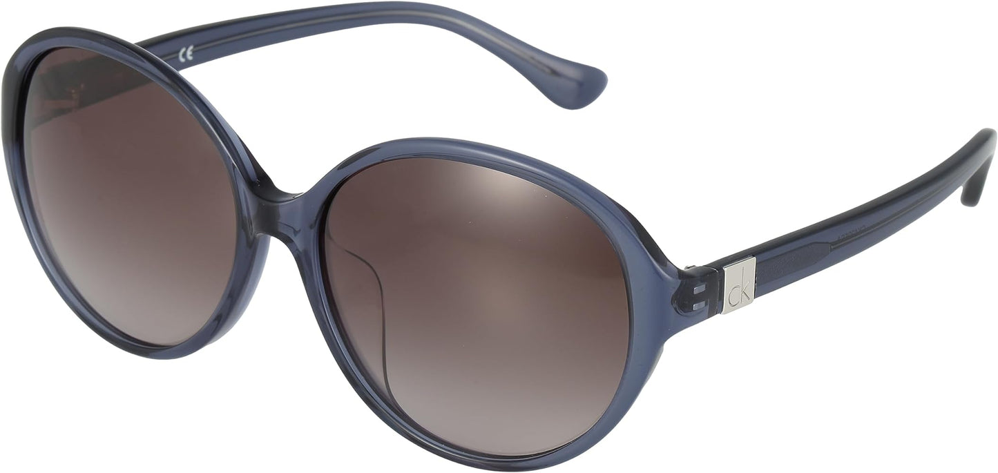 title:Calvin Klein Women's 58mm Navy Sunglasses CK4295SA-337;color:Navy Frame, Grey Gradient Lens