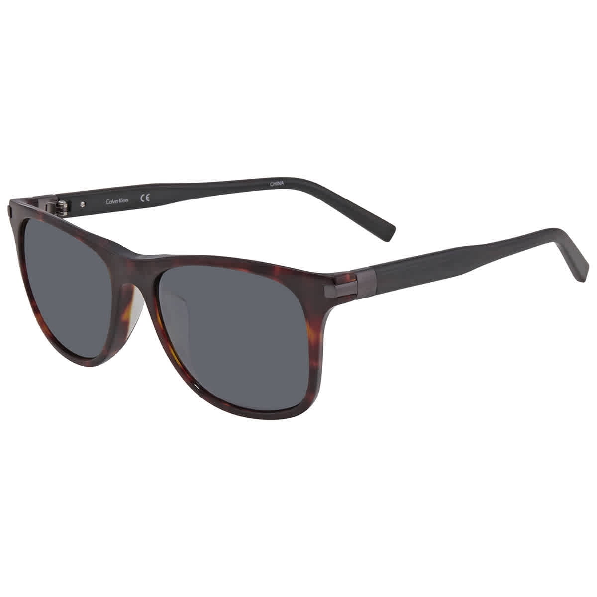 title:Calvin Klein Men's Havana Sunglasses CK4329SA-214;color:Havana Frame, Grey Lens