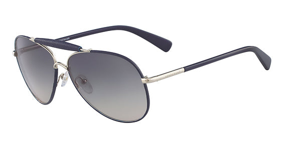 Longchamp Men's 61mm Navy and Gold Sunglasses LO100SL-719 - Ruumur